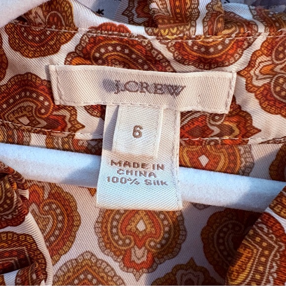 J Crew Ruffled Sleeveless Pattern Top - Picture 5 of 5